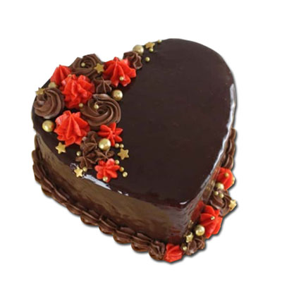 "Heart shape chocolate cake - 1kg - Click here to View more details about this Product